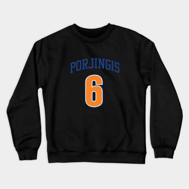 Kristaps Porzingis Boston Celtics Crewneck Sweatshirt by Cabello's